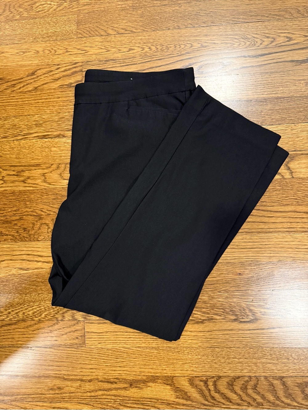 Chicos. Size 18R Straight Black Pull On Pant. Guc. Rayon Blend. Machine Wash.